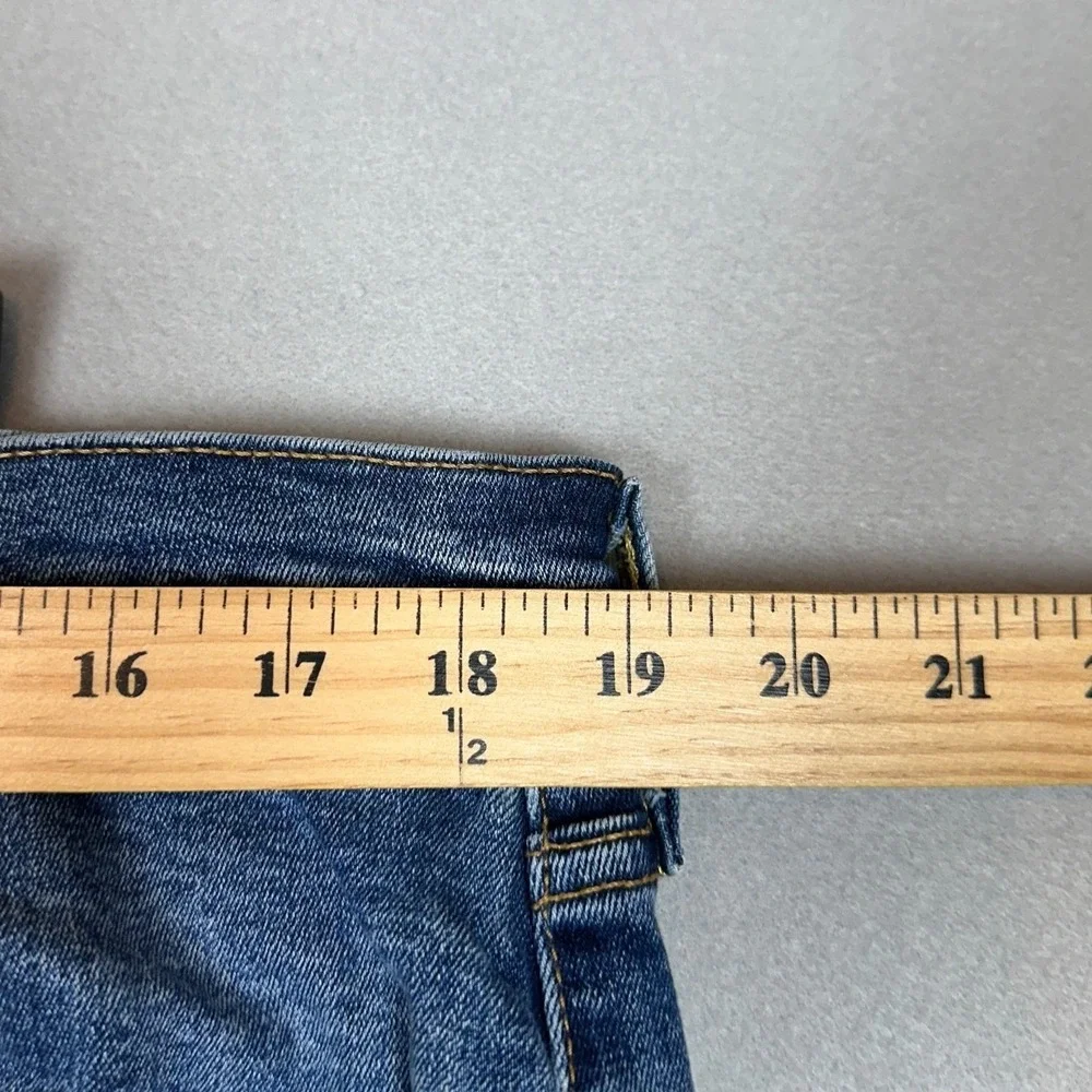 Levis 503 Jeans Mens 38X30 Blue Straight Leg Stretch Distressed Red Tab Denim